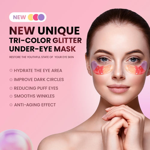 Tri-color Glitter Eye Mask