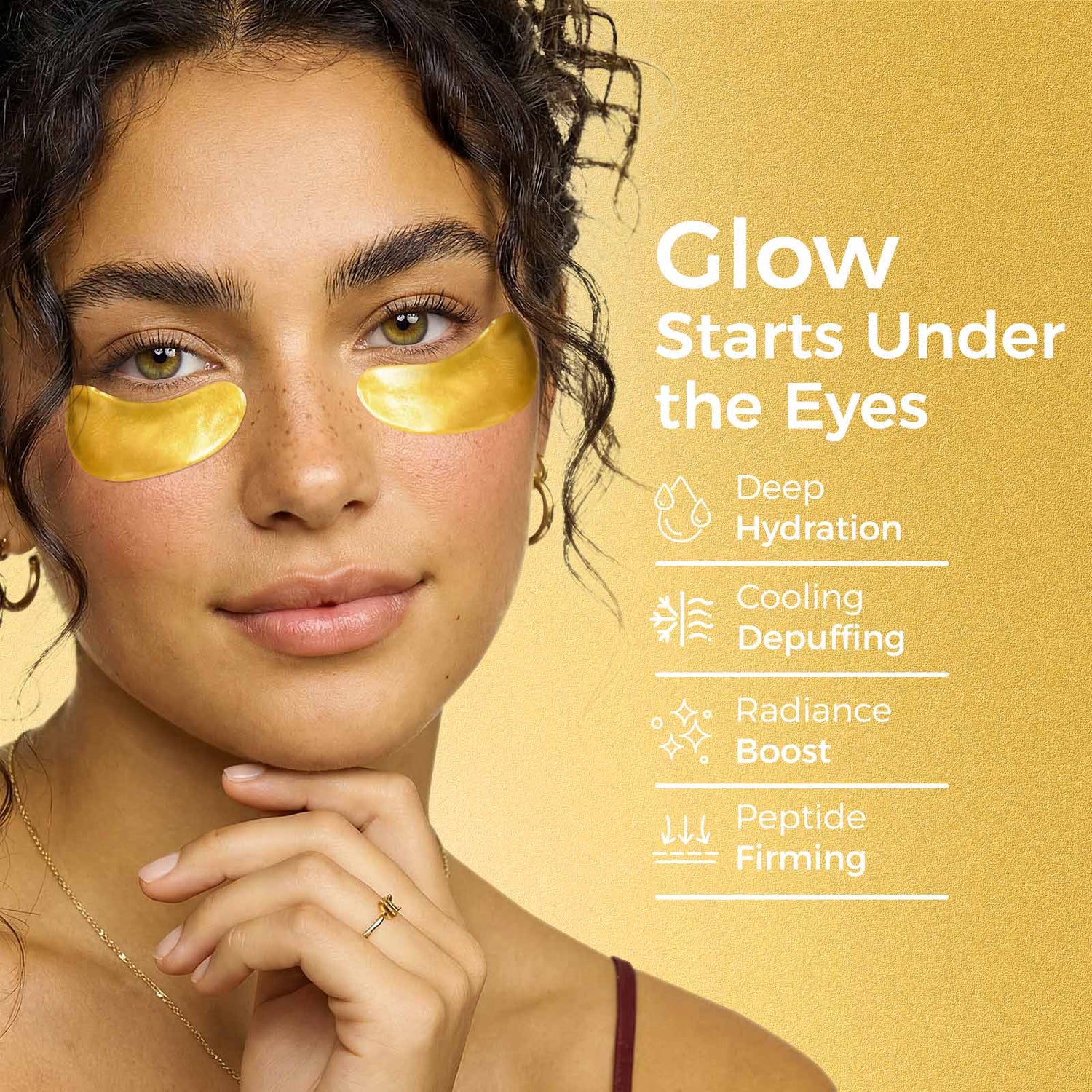 24K Gold Peptide Under Eye Patches